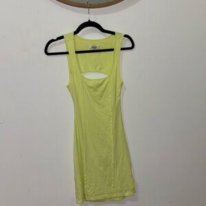 Neon green/yellow mini dress